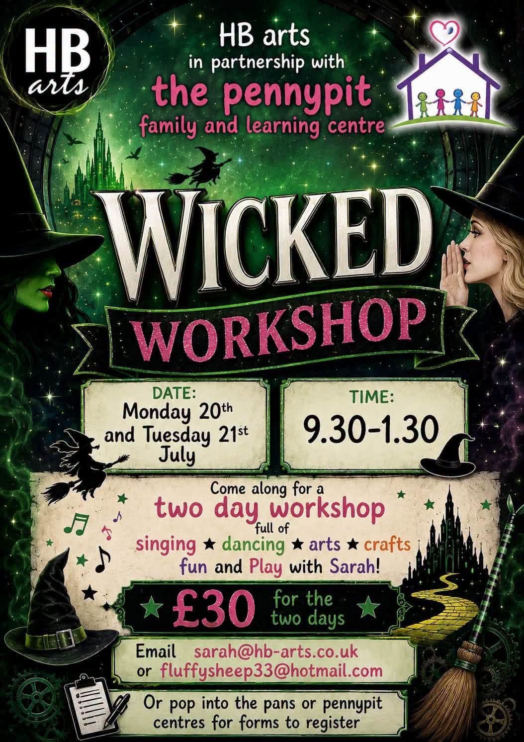 Wicked Workshop ā 2-Day Summer Holiday Activity