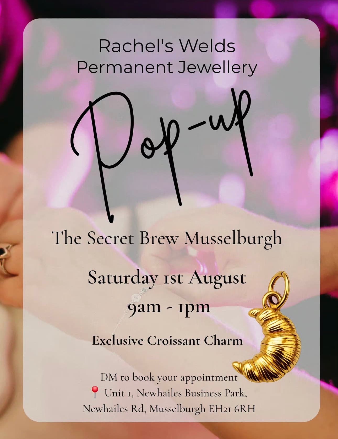 Rachel's Welds Permanent Jewellery Pop-up