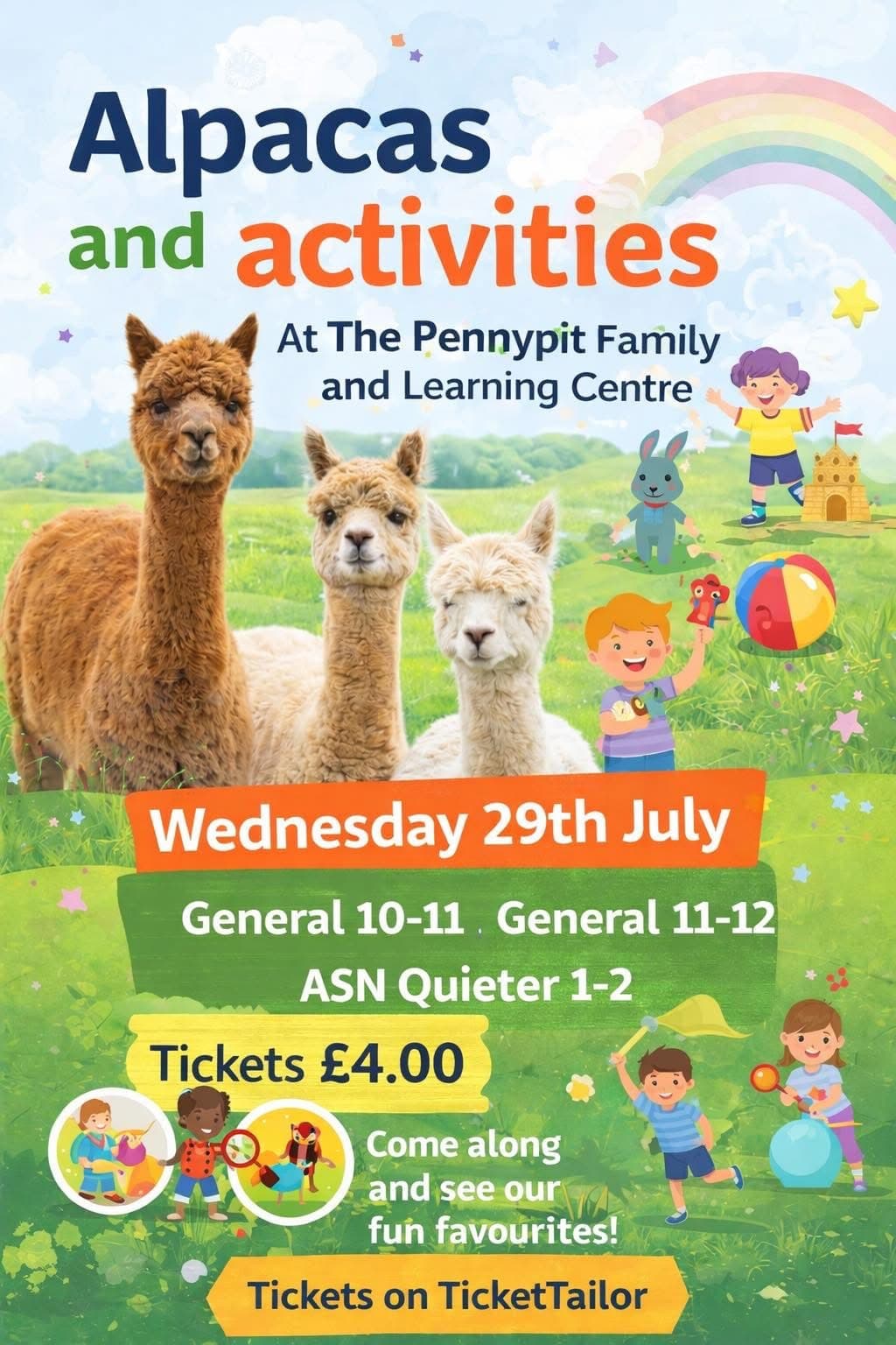 🦙 Alpacas & Activities at Pennypit!
