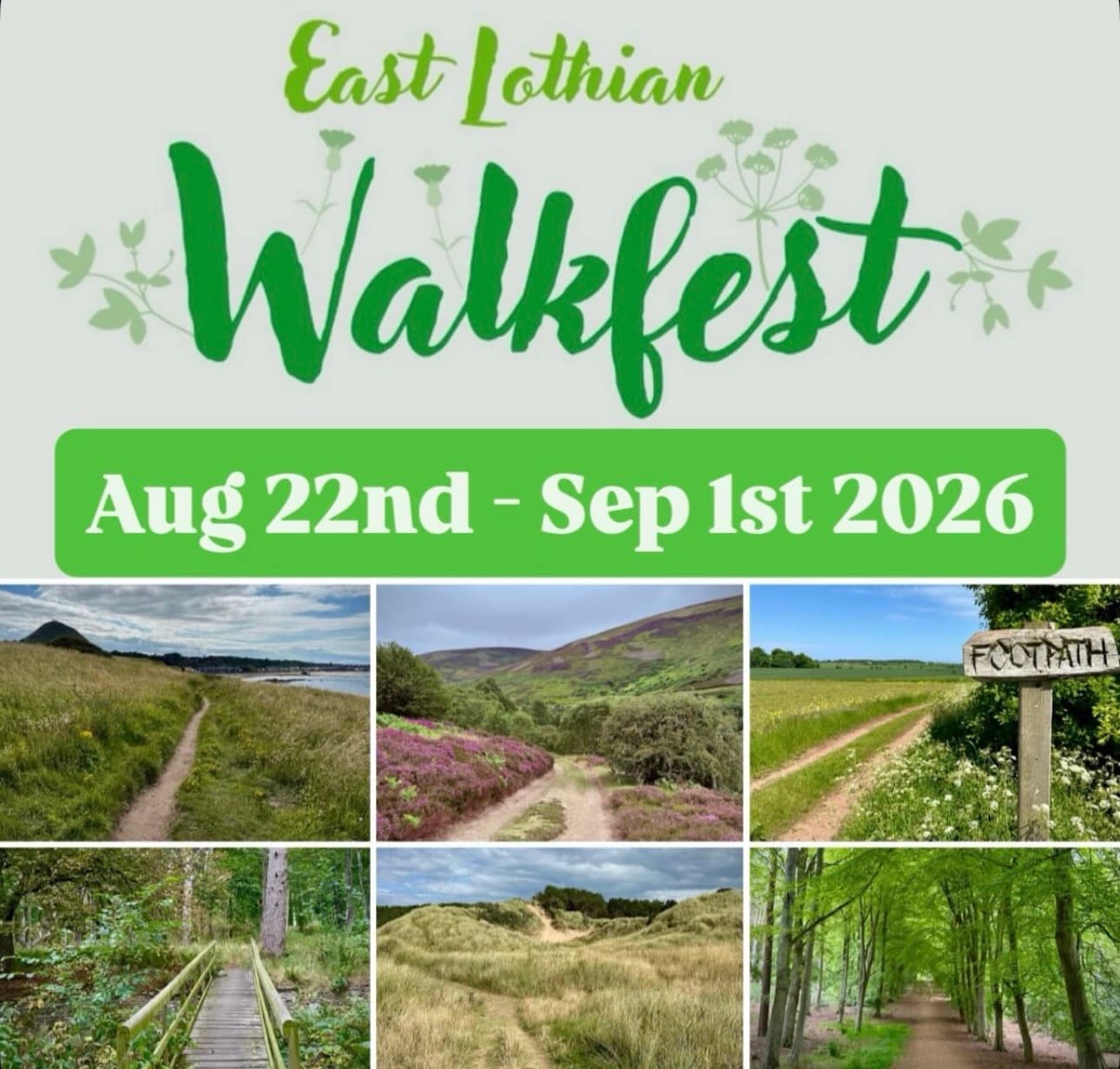 East Lothian Walkfest 2026 πΆββοΈπΏ